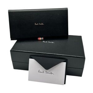 Paul Smith Empty Eyeglass Sunglass Kennet Case Black Triangle With Box